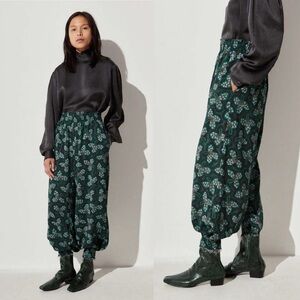 NWOT Rachel Comey Green Floral Nile Pants